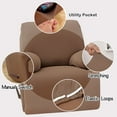 thumbnail image 2 of MarCielo 1 Piece Lazy Boy Recliner Cover Stretch Recliner Slipcover Chair Couch Cover Monica(taupe), 2 of 3