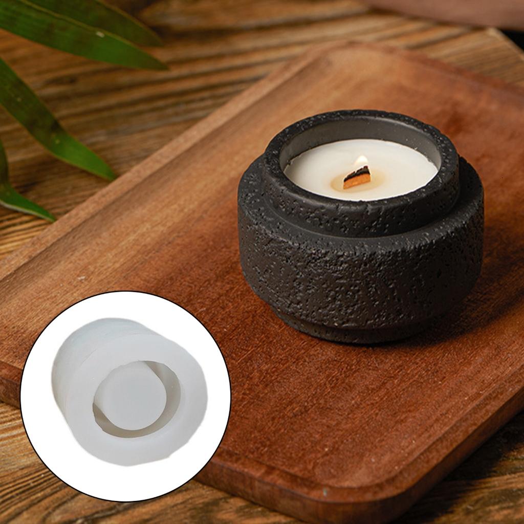 Handmade Round Candle Cup Casting Molds Scented Candle Silicone Molds Plaster Molds Craft Supplies for Candle Making