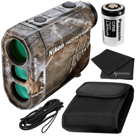 Nikon Laser Rangefinder PROSTAFF 1000i TrueTimber Kanati - Camo with Wearable4U Lens Cloth Bundle