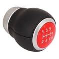 thumbnail image 1 of Qiilu 6 Speed Gear  Knob, Manual   Knob Artificial Leather Replacement For, 1 of 8