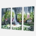 thumbnail image 3 of Designart ' Abstract Tropical Plants Oasis ' Farmhouse Canvas Wall Art Print, 3 of 3