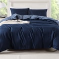 thumbnail image 5 of Mainstays King Duvet Cover Set, 3-Piece, All-Season, Navy, 5 of 11