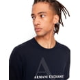 thumbnail image 2 of Camiseta Armani Exchange A|X con cuello redondo y logotipo para hombre - Azul marino, 2 of 4