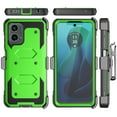 thumbnail image 5 of For Motorola Moto G 5G 2024 Phone Case, with [Built-in Screen Protector] and Belt Clip Holster, eBizWare Shockproof Heavy Duty Protective Rugged Case Kickstand Cover for Moto G 5G 2024 - Green, 5 of 8