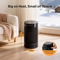 thumbnail image 4 of Behome Space Heater with Remote, 1500W Portable Electric Heater with Thermostat & Timer, & 5 Modes, Indoor Small Heater for Bedroom, Office and Indoor, 4 of 8