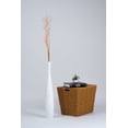 thumbnail image 6 of Leewadee White Wood Floor Vase - 26 inch Large Indoor Decorative Accent for Dried Flowers, 6 of 7