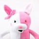 thumbnail image 2 of Conejo blanco rosa de peluche para niñas, almohada de conejito juvenil, juguete para decoración del hogar, muñeca decorativa para fiesta de cumpleaños (25cm) Rojo Verde, 2 of 5