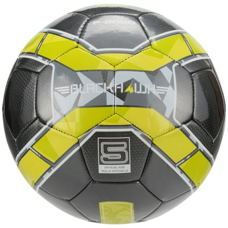 Franklin Sports Soccer Ball, Size 5, Black and