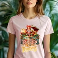 thumbnail image 5 of Toy Box Treasures Shirt | Vintage Christmas Toy Graphic Tee, Light Pink, Size XL, 5 of 6