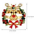 thumbnail image 2 of 4pcs Noël Cerf Cadeau Conception Serviette Anneaux Alliage Porte-Serviette Fête Décor, 2 of 7