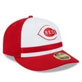 thumbnail image 3 of Men's New Era  White Cincinnati Reds 2025 Batting Practice Low Profile 59FIFTY Fitted Hat, 3 of 6