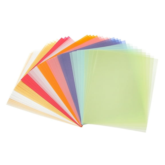 40 Sheets Vellum Paper 4.25x5.5, Vellum Paper Printable Translucent Paper 100GSM for Invitations Printing, 10 Color