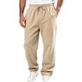 thumbnail image 3 of Boys Baggy Sweatpants Casual Elastic Waist Straight Wide Leg Open Bottom Athletic Joggers Sweat Pants with Pockets, 2XL, 3 of 9
