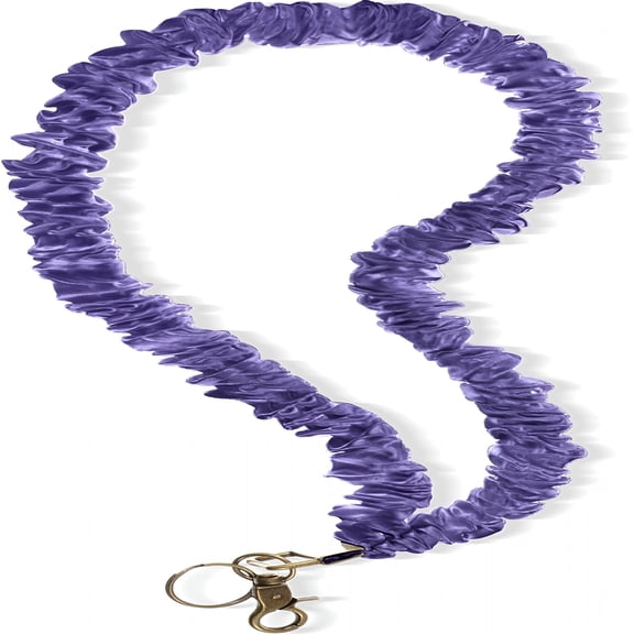 DESIGNICE Scrunchie Lanyards for ID Badges Keys, Retractable Keychain Holder for Women