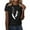 Black, variant on WZXFASHION Womens Graphic T Shirt Vintage Floral Shirt Flower Tee Fall Shirts Sales Today Clearance Women's Short sleeve T-shirt