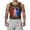 Gray, variant on Mens 250 Years Usa Tank Top Casual American Flag Pattern T-Shirts Gym Sleeveless Top Trend 1776-2026 Print Shirts Royal Blue 2XL