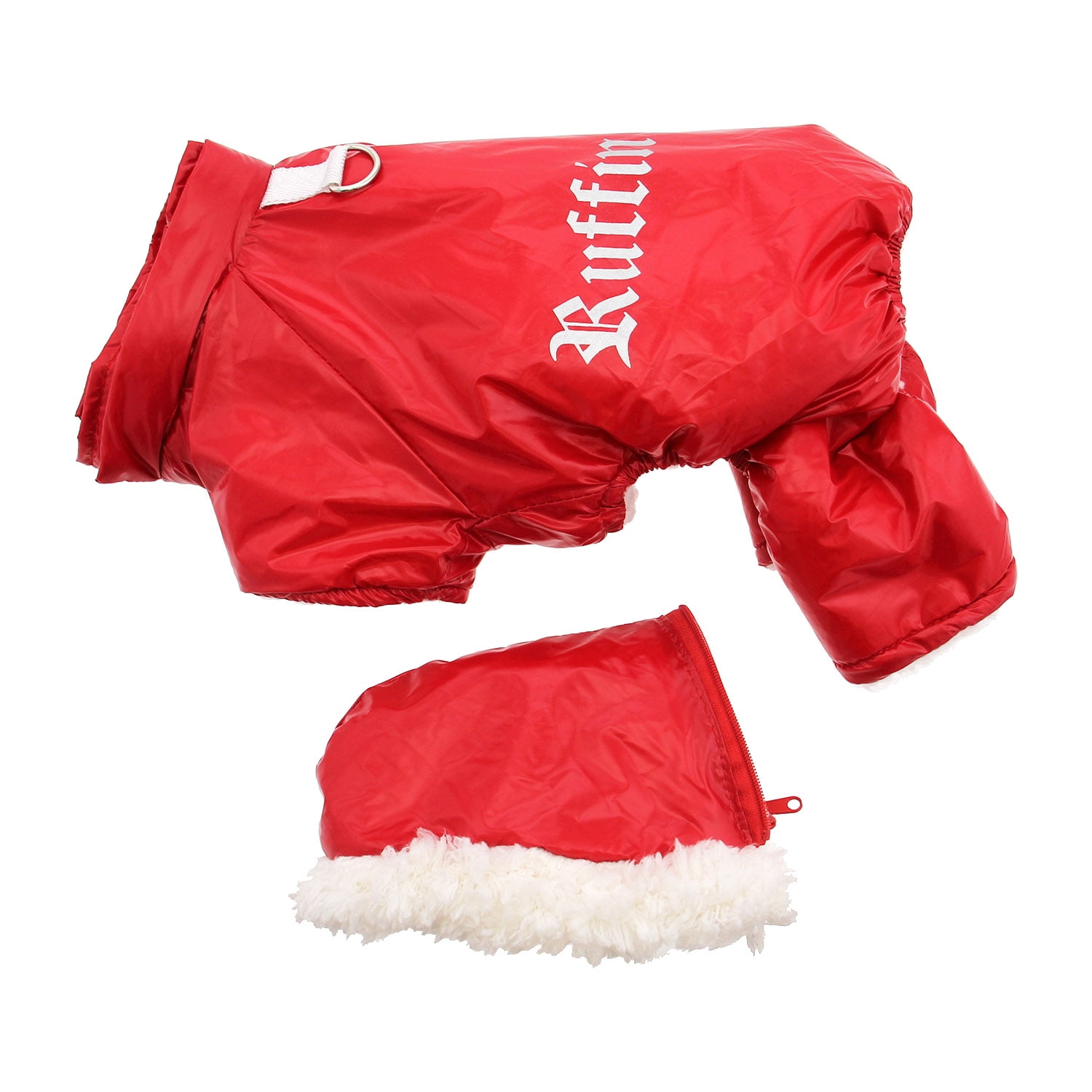 Doggie Design "Ruffin It" Winter Full Dog Snowsuit Harness, Red, X-Small