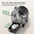 thumbnail image 4 of OMCPET Self Cleaning Cat Litter Box,Smart Automatic Litter Box with Wifi APP Control,100L Large Capacity,Balck, 4 of 10