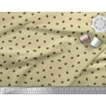 thumbnail image 3 of Soimoi Beige polyester Crepe Fabric Coffee Beans Food Print Fabric by Yard 42 Inch Wide, 3 of 3