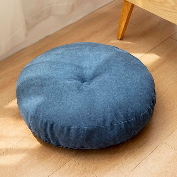 Cojín Redondo Grande y Suave para El Suelo, Ideal para Sala de Estar, Sofá, Dormitorio o Balcón. Cojín para Leer, Ver La Televisión, Echarse Una Siesta o Descansar. Redondo de 42 Cm (16,5 Pulgadas),