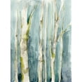 thumbnail image 2 of Goldberger, Jennifer 12x14 White Modern Wood Framed Museum Art Print Titled - Treeline Watercolor II, 2 of 4