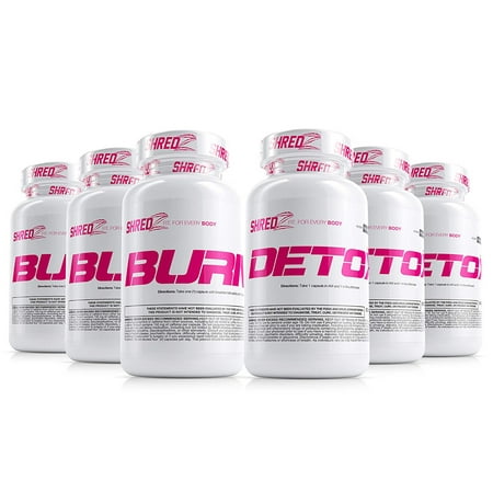 SHREDZ Sexy & Lean Supplement Stack for Women, Lose Weight, Burn Fat, Build Lean Muscle, Best Ingredients (3 Month (Best Lean Muscle Building Stack)