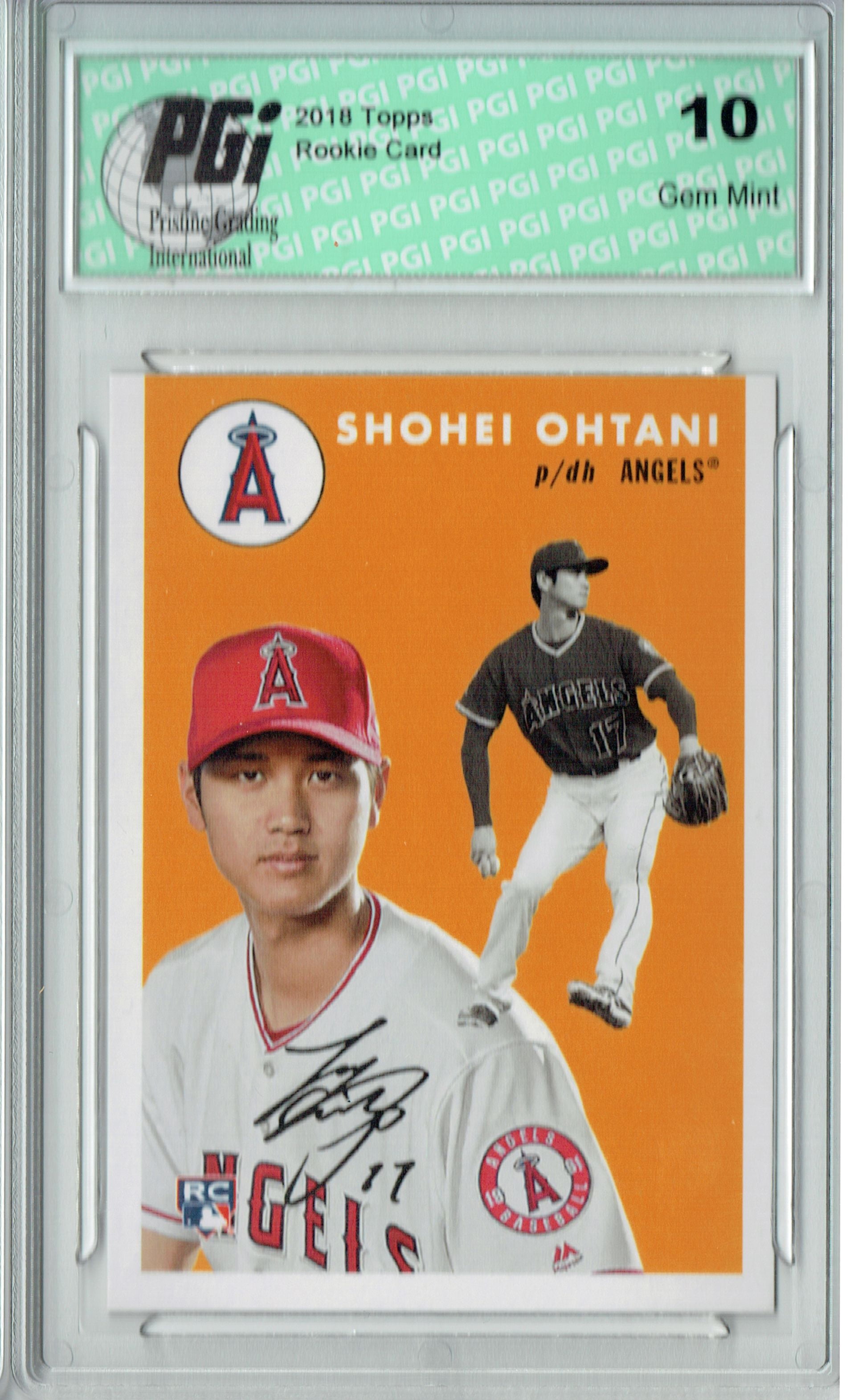 Shohei Ohtani 2018 Topps 250 1954 Throwback, 842 Made Rookie Card PGI