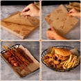 thumbnail image 5 of 200 Pcs Deli Wax Paper Sheets for Small Size Food Basket and Plate liners 7 x 7 Inch Old Newspaper Style Printed Greaseproof Deli Paper (Brown), 5 of 5