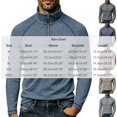 thumbnail image 2 of TOUMENY Men Half Zip Sweater Long Sleeve Slim Casual Knit Pullover Stand Collar Solid Raglan Fall Winter Workout Tops Khaki XL, 2 of 6