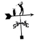 thumbnail image 1 of Veleta de metal Veleta negra vintage Veleta de techo Dirección del viento Jugar al golf, 1 of 6