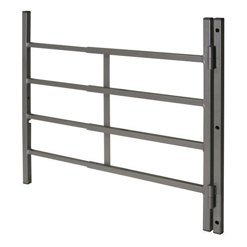 Defender Security SEGAL S 4782 Hinged Window Guard, 31-Inch - 54-Inch x 21-Inch, 4-Bar, Adjustable Width, EGRESS, Painted Bron
