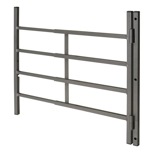 Defender Security SEGAL S 4782 Hinged Window Guard, 31-Inch - 54-Inch x 21-Inch, 4-Bar, Adjustable Width, EGRESS, Painted Bron