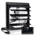 thumbnail image 1 of VEVOR 24 inch Shutter Exhaust Fan, Wall Mounted Attic Vent Fan with Smart Programming Variable Speed Temperature Control, 2900 CFM,EC Motor,Timer, 1 of 9