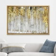 thumbnail image 2 of wall26 Canvas Print Wall Art White Birch Tree Forest with Yellow Leaves Nature Wilderness Mixed Media Modern Art Rustic Landscape Relax/Calm for Living Room, Bedroom, Office - 24"x36" Natur, 2 of 5