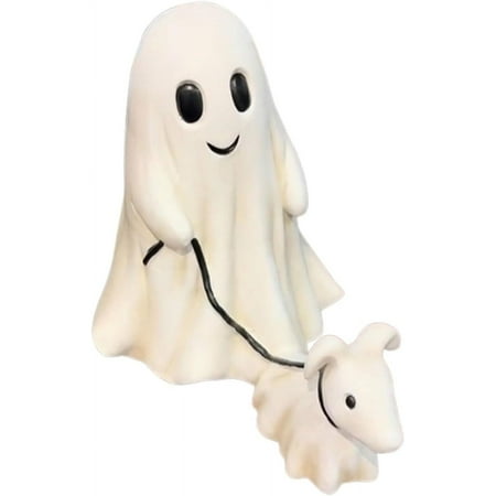 

Halloween Ghost Dog Statue Ghost Walking Dog Statue Goblin and Ghoul Ghost Walking Dog Spooky Ghost Dog Halloween Figurine Halloween Indoor Ghost Decor Halloween Ghost Walking Dog Statue(A Large)