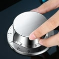 thumbnail image 3 of Abbracc Stainless Steel Mechanical Kitchen Timer for Games Home Cooking White, 3 of 8