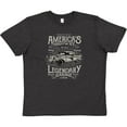 thumbnail image 3 of Inktastic America's  Highway Classic Car Youth T-Shirt, 3 of 5