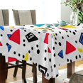 thumbnail image 5 of Yayeee Tablecloths 54" x 72" Rectangle Wrinkle Resistant Party Table Cover, Colorful Triangles, 5 of 8