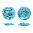 thumbnail image 3 of Angelo Décor 23.5-inch tall Fish Glass Birdbath with Metal Stand, 3 of 5