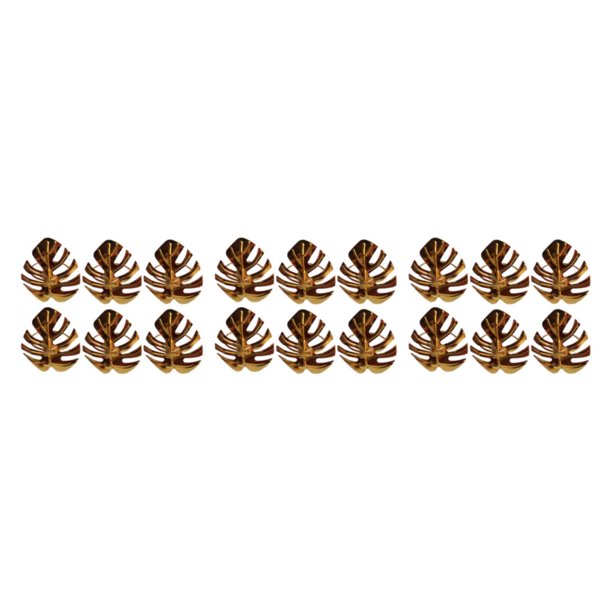 Bewildely Servilletero de 6 piezas, anillo de malla de cobre con diamantes de imitación, chapado en simulación, forma de hoja inmarcesible, Type1 NO1