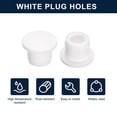 thumbnail image 2 of 10 Pcs White Plug Holes, T13 Rubber Button Plug for 12 -13mm/0.47 -0.51" Hole, 2 of 6