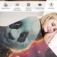 thumbnail image 3 of Orinice Luxury Plush Cute Panda Throw Blanket, Tipped Blanket, Super Warm, Flannel, Elegant, Fluffy Decoration Blanket for Sofa, Armchair, Couch and Bed,  50x60in, 3 of 6