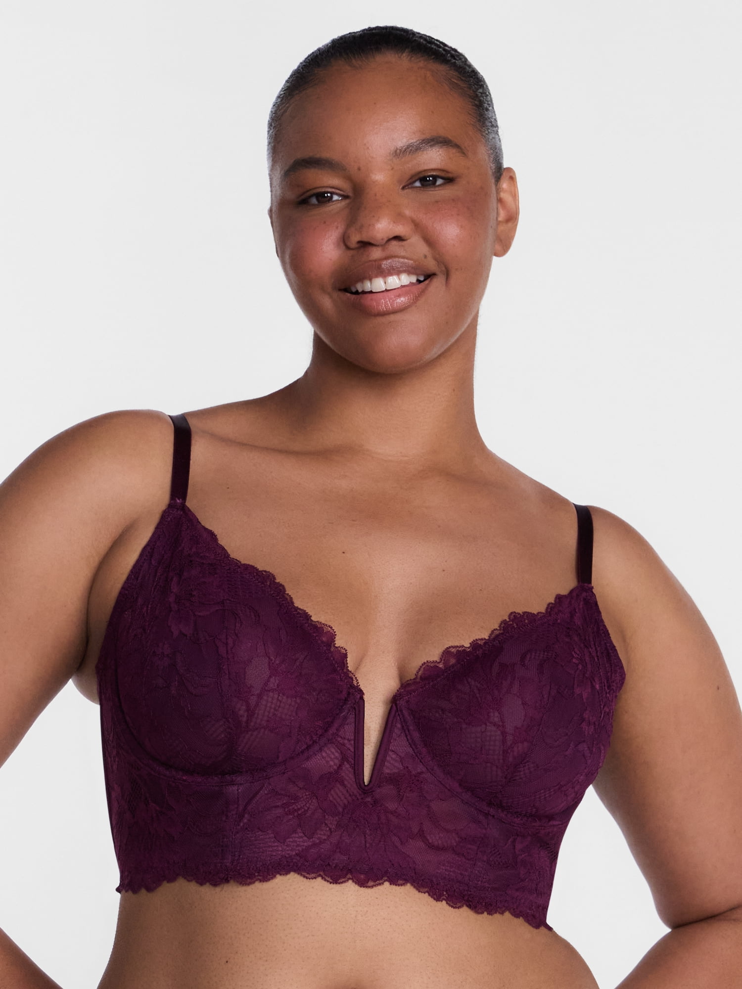 Joyspun Lace Long Line Bra, Size S-XXXL