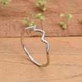 thumbnail image 4 of 925 Sterling Silver Wave Ring, Dainty Silver Ring, Midi Ring, Minimalist Rings, 4 of 6