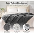 thumbnail image 6 of Anjee Weighted Blanket for Adults, Ultra Soft Fleece & Sherpa Reversible Heavy Blanket for Bedroom, Ideal for Restful Sleep, 15 lbs 60"x80" Gray, 6 of 10