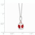 thumbnail image 2 of 925 Sterling Silver Enameled Ladybug Necklace 14 Inch, 2 of 2