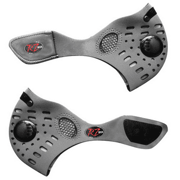 RZ Mask M1 Neoprene Air Filtration Face Mask with Carbon Filters for Woodworking, Extra Large, Silver