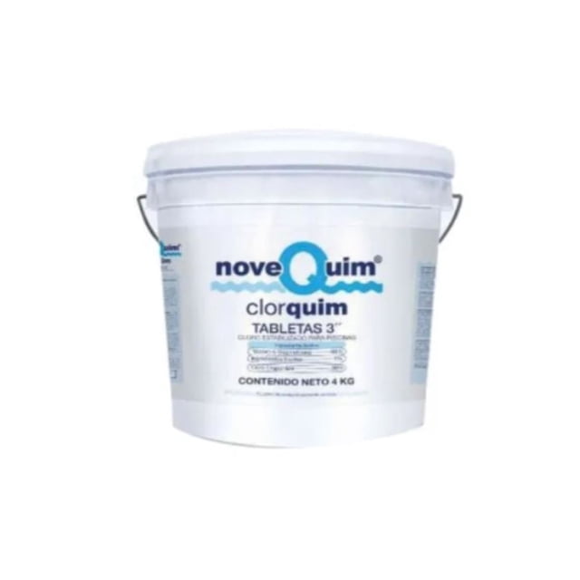 Desinfectante Clorquim 4kg, tab 3" Para Alberca