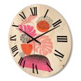 thumbnail image 3 of Designart 'Geometric Sun and Moon Shapes With Tropical Leaves' Modern Wood Wall Clock, 3 of 5