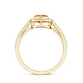 thumbnail image 2 of Rosec Jewels Natural Fire Opal Heart Shaped Engagement Ring with Halo - Certified Opal Diamond Ring - with Jewelry Box, 14K Yellow Gold, US 7.00, 2 of 9